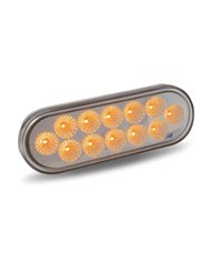 Oval Dual Amber/White Stop, Turn & Tail LED (12 Diodes) Oval Dual Amber/White Stop, Turn & Tail LED (12 Diodes)