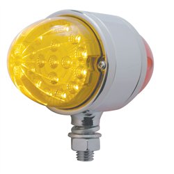 UP39545-17 LED Dual Function Reflector Double Face Light - Amber & Red LED/Amber & Red Lens