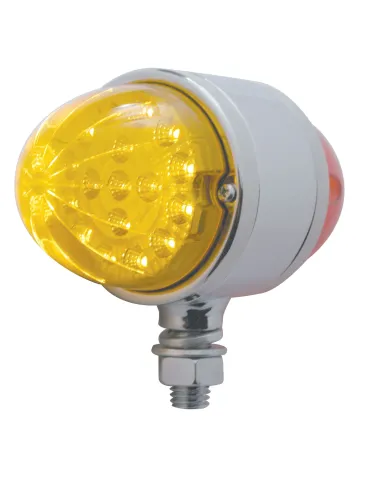UP39545-17 LED Dual Function Reflector Double Face Light - Amber & Red LED/Amber & Red Lens