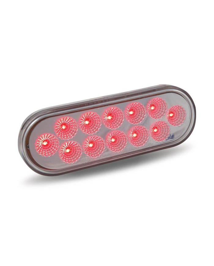 Oval Dual Red/White Stop, Turn & Tail LED (12 Diodes) Oval Dual Red/White Stop, Turn & Tail LED (12 Diodes)