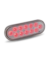Oval Dual Red/White Stop, Turn & Tail LED (12 Diodes) Oval Dual Red/White Stop, Turn & Tail LED (12 Diodes)