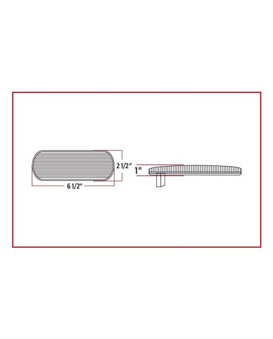 Oval Dual Red/White Stop, Turn & Tail LED (12 Diodes) Oval Dual Red/White Stop, Turn & Tail LED (12 Diodes)