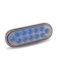 Oval Dual Revolution Amber/Blue LED Oval Dual Revolution Amber/Blue LED