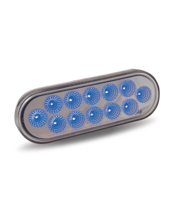 Oval Dual Revolution Red/Blue LED Oval Dual Revolution Red/Blue LED