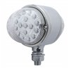 UP39554-34 LED Reflector Watermelon Double Face Light - Amber & Red LED/Clear Lens