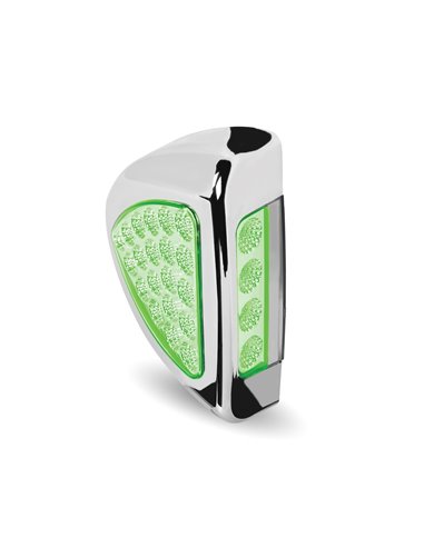 Peterbilt Side Headlight Triangle Dual Revolution Amber/Green LED (24 Diodes) Peterbilt Side Headlight Triangle Dual Revolution Amber/Green LED (24 Diodes)