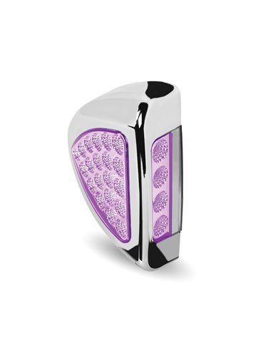 Peterbilt Side Headlight Triangle Dual Revolution Amber/Purple LED (24 Diodes) Peterbilt Side Headlight Triangle Dual Revolution Amber/Purple LED (24 Diodes)