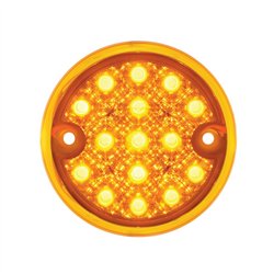 UP39559-30 LED 3" Dual Function Reflector Double Face Light Kit - Amber & Red LED/Amber & Red Lens
