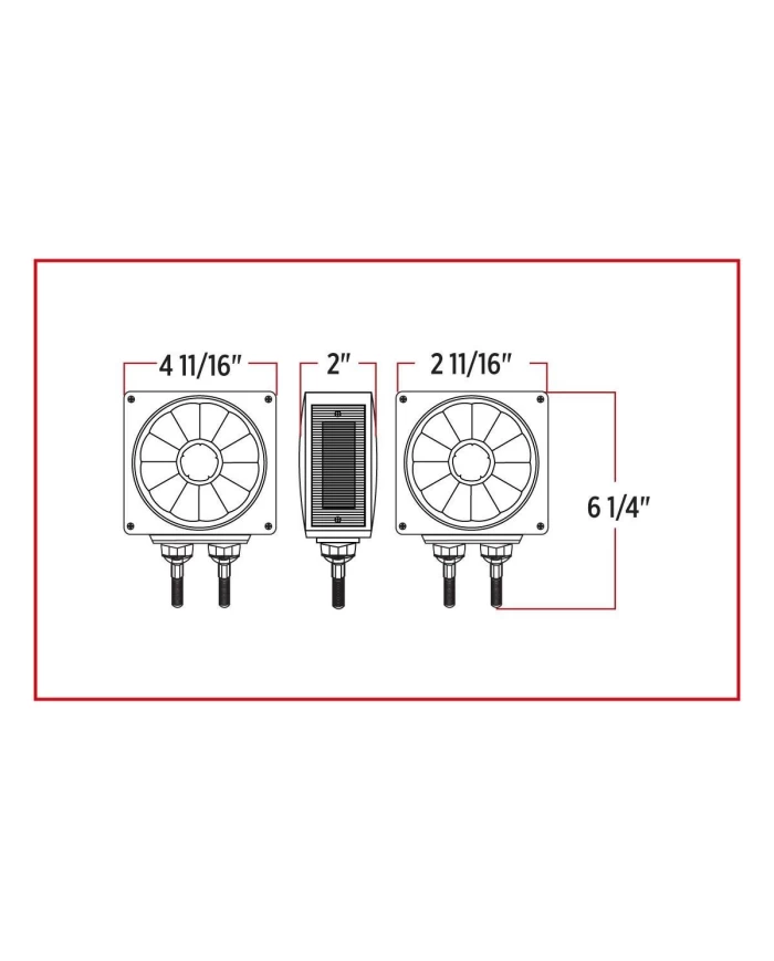 Super Diode Double Face Double Post Square LED - Driver Side (38 Diodes)