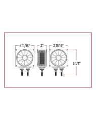 Super Diode Double Face Double Post Square LED - Driver Side (38 Diodes)