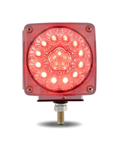 Super Diode Double Face Single Post Square Clear LED - Driver Side (38 Diodes) Super Diode Double Face Single Post Square Clear LED - Driver Side (38 Diodes)