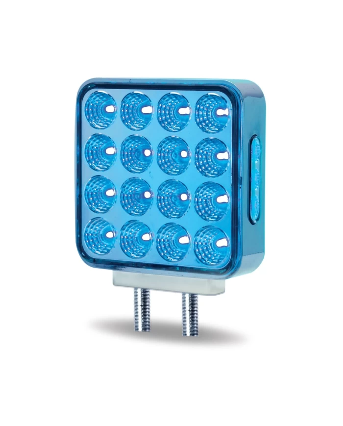 Dual Revolution Double Face Double Post Square LED (Amber/Red/Blue) - (44 Diodes) Dual Revolution Double Face Double Post Square LED (Amber/Red/Blue) - (44 Diodes)