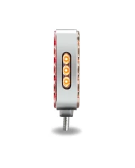Dual Revolution Double Face Double Post Square LED (Amber/Red/Purple) - (44 Diodes) Dual Revolution Double Face Double Post Square LED (Amber/Red/Purple) - (44 Diodes)