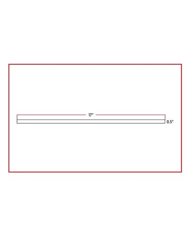 17" Red LED Strip - Attaches with 3M Tape 17" Red LED Strip - Attaches with 3M Tape
