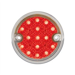 UP39560-30 LED 3" Dual Function Reflector Double Face Light Kit - Amber & Red LED/Clear Lens