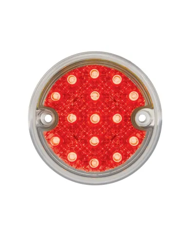 UP39560-30 LED 3" Dual Function Reflector Double Face Light Kit - Amber & Red LED/Clear Lens