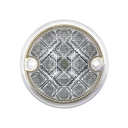 UP39560-30 LED 3" Dual Function Reflector Double Face Light Kit - Amber & Red LED/Clear Lens