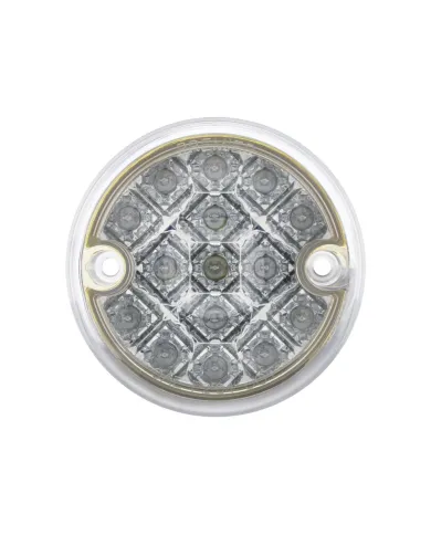 UP39560-30 LED 3" Dual Function Reflector Double Face Light Kit - Amber & Red LED/Clear Lens