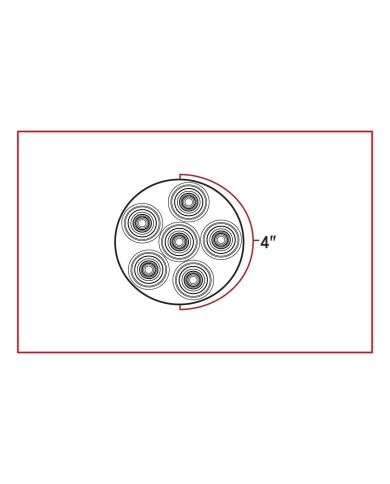 4" Round High Power LED Worklamp with Bubble Lens & Reflector Cup (6 Diodes) 4" Round High Power LED Worklamp with Bubble Lens & Reflector Cup (6 Diodes)