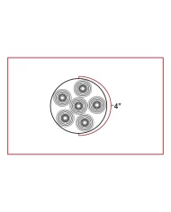 4" Round High Power LED Worklamp with Bubble Lens & Reflector Cup (6 Diodes) 4" Round High Power LED Worklamp with Bubble Lens & Reflector Cup (6 Diodes)