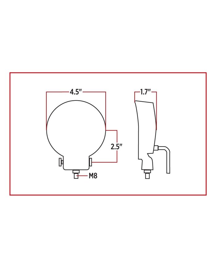Universal White Round Spot Work Light - Clear Lens - Black Housing (6 Diodes) - 600 Lumens Universal White Round Spot Work Light - Clear Lens - Black Housing (6 Diodes) - 600 Lumens