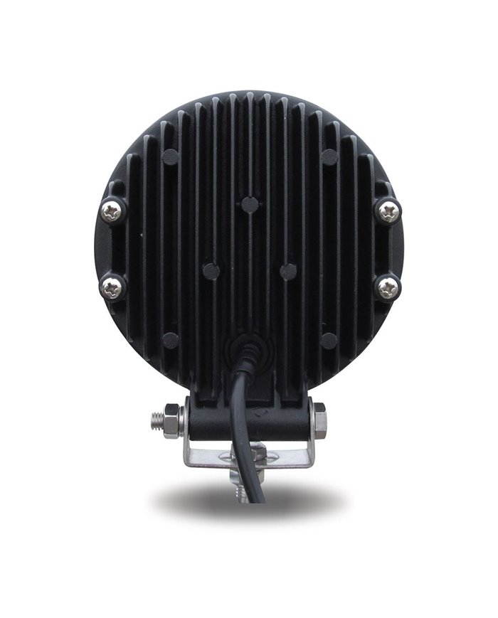 Universal White Round Flood Work Light - Clear Lens - Black Housing (9 Diodes) - 900 Lumens Universal White Round Flood Work Light - Clear Lens - Black Housing (9 Diodes) - 900 Lumens