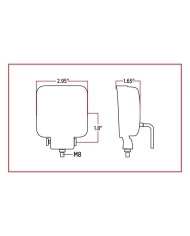 Mini Square LED Spot Worklight - 900 Lumens (5 Diodes) Mini Square LED Spot Worklight - 900 Lumens (5 Diodes)