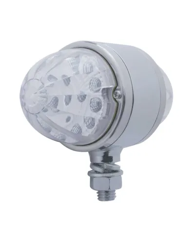 UP39587-34 LED Reflector Double Face Light - Amber & Red LED/Clear Lens