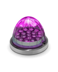 Dual Revolution Amber/Purple Watermelon LED with Reflector Cup & Lock Ring (19 Diodes) Dual Revolution Amber/Purple Watermelon LED with Reflector Cup & Lock Ring (19 Diodes)