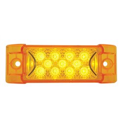 UP39592-13 LED Reflector Rectangular Light (Clearance/Marker) - Amber LED/Amber Lens