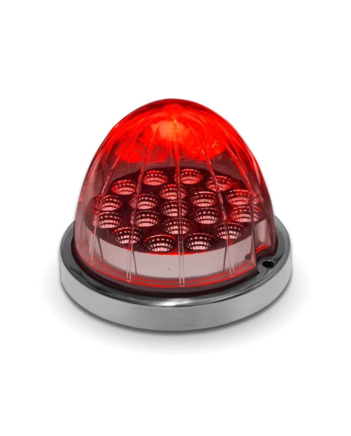 Dual Revolution Red/Purple Watermelon LED with Reflector Cup & Lock Ring (19 Diodes) Dual Revolution Red/Purple Watermelon LED with Reflector Cup & Lock Ring (19 Diodes)