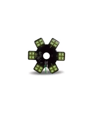 5" Star Green LED for 13" Donaldson Air Breather (24 Diodes)" 5" Star Green LED for 13" Donaldson Air Breather (24 Diodes)"