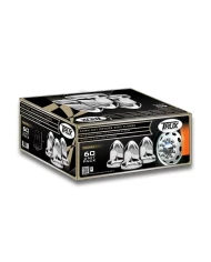 Chrome Plastic 33mm Nut Cover with Flange - Case of 60 Chrome Plastic 33mm Nut Cover with Flange - Case of 60