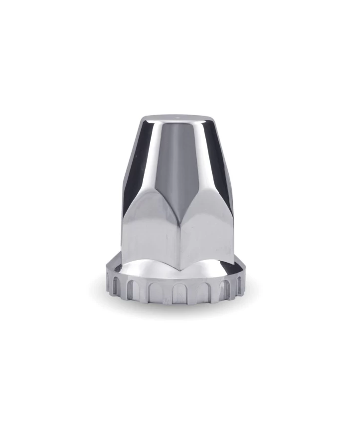 Chrome Plastic 33mm Threaded Nut Cover with Flange