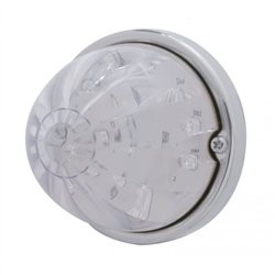 UP39597-17 LED Watermelon Flush Mount Kit With Low Profile Bezel - Red LED/Clear Lens