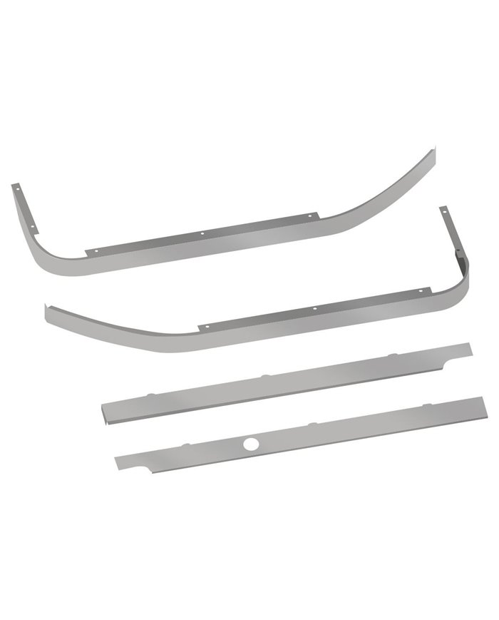 Peterbilt 579 Blank Cab, & 44" Sleeper Panel Kit for Long Hood Models - 1 Blockheater Hole