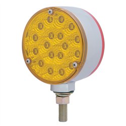UP39600-36 LED Reflector Double Face Turn Signal Light - Amber & Red LED/Amber & Red Lens