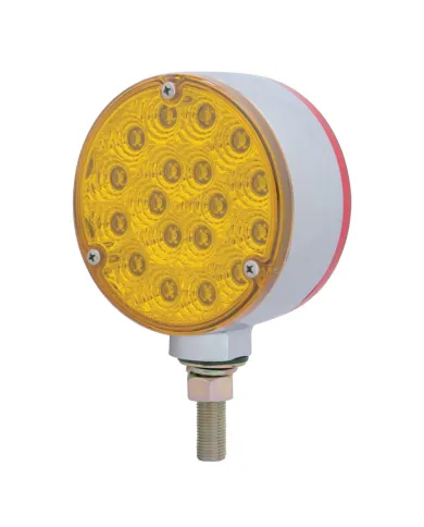UP39600-36 LED Reflector Double Face Turn Signal Light - Amber & Red LED/Amber & Red Lens