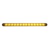 UP39606-14 LED 12" Turn Signal Light Bar With Bezel - Amber LED/Amber Lens