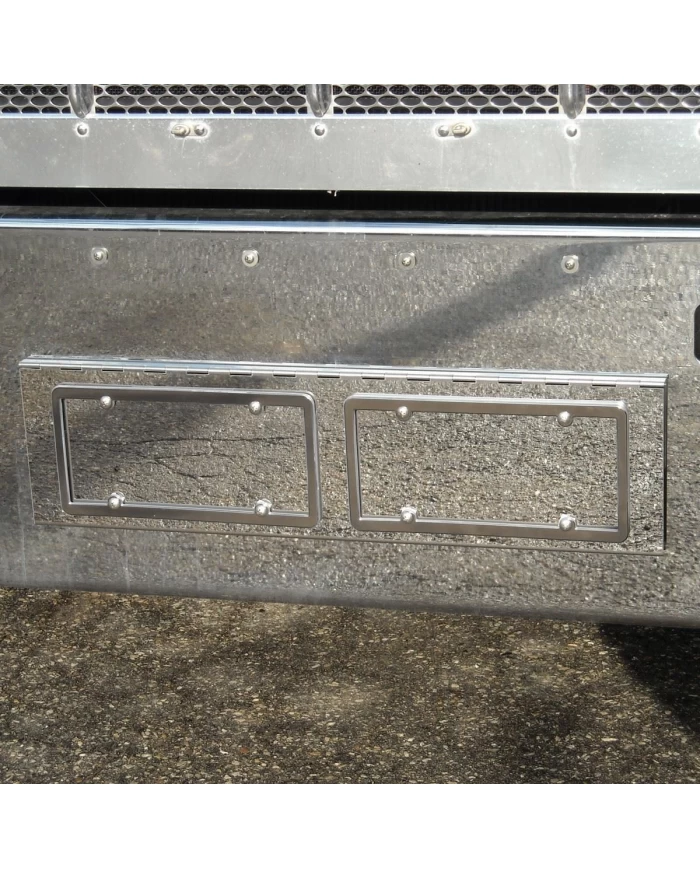Peterbilt 388 - 389 License Plate / Tag Swing Plate - 2 Plates Peterbilt 388 - 389 License Plate / Tag Swing Plate - 2 Plates
