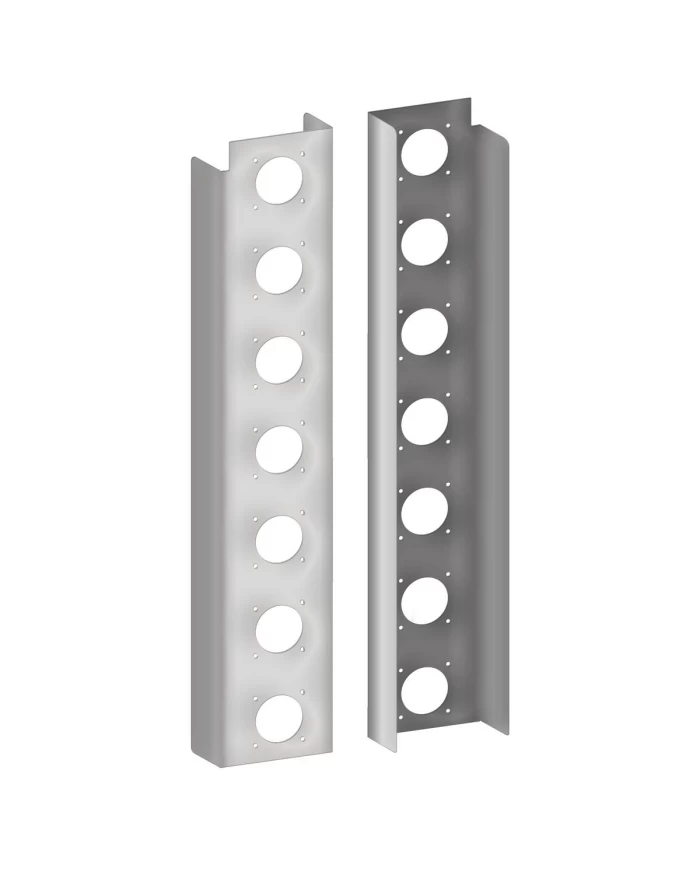 Peterbilt 389 Premium Rear Air Cleaner Light Bar with 14 Slotted Light Holes (FG2) (2010+) Peterbilt 389 Premium Rear Air Cleaner Light Bar with 14 Slotted Light Holes (FG2) (2010+)