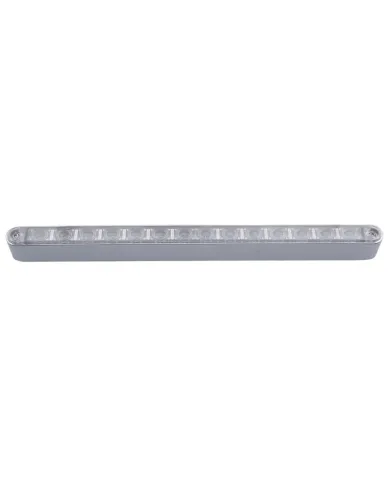 UP39608-14 LED 12" Turn Signal Light Bar With Bezel - Amber LED/Clear Lens