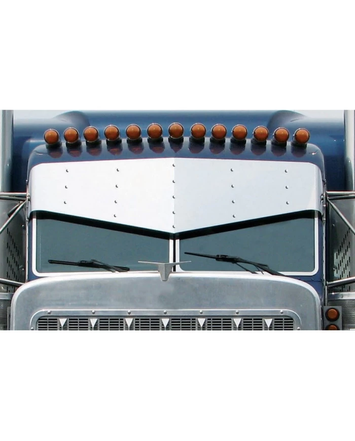 16" Slammed Stainless Steel Peterbilt 379 Sunvisor 16" Slammed Stainless Steel Peterbilt 379 Sunvisor