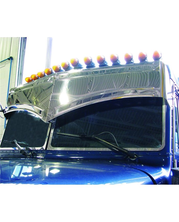 15 1/2" SS "Batman" Style Pet. 379 4 Bead Visor (1 Piece) 15 1/2" SS "Batman" Style Pet. 379 4 Bead Visor (1 Piece)