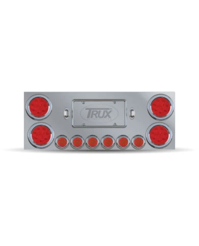 Center Panel w/ 4x4" & 6x2" LEDs & 2 License LEDs" Center Panel w/ 4x4" & 6x2" LEDs & 2 License LEDs"