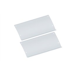 UP29063-Polished Stainless Steel Lower Rear Step Kick Plates For 2003-05 Volvo VN Series