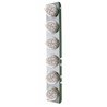 UP39639-SS Front Air Cleaner Bracket With 12X 17 Amber LED Dual Function Reflector Lights & SS Bezels For Peterbilt-Cl