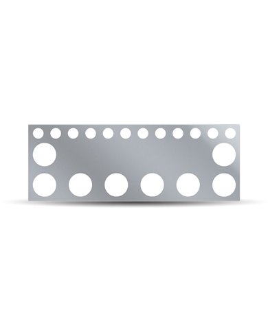 Wide Rear Center Panel w/ 9x4" & 12x2" Light Holes Wide Rear Center Panel w/ 9x4" & 12x2" Light Holes