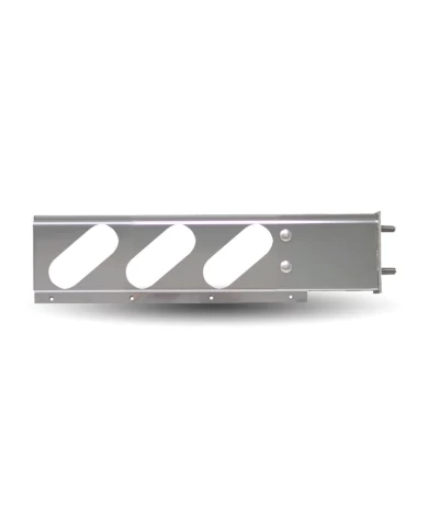 Mud Flap Hanger with Rounded Top & 6 Oblong Light Holes Mud Flap Hanger with Rounded Top & 6 Oblong Light Holes