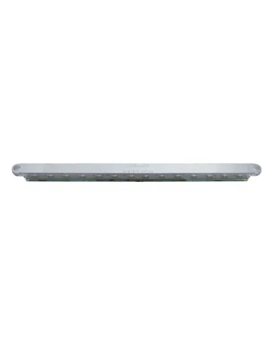 UP39645B-14 LED 12" Auxiliary strip Light - Red LED/Chrome Lens (Bulk)